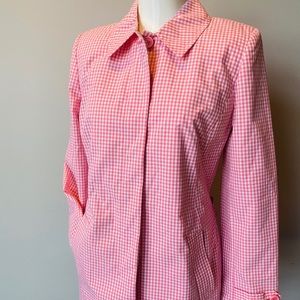 Pink rain coat